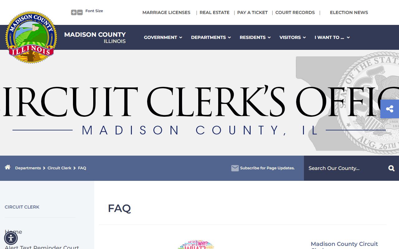 Madison County Circuit Clerk FAQ