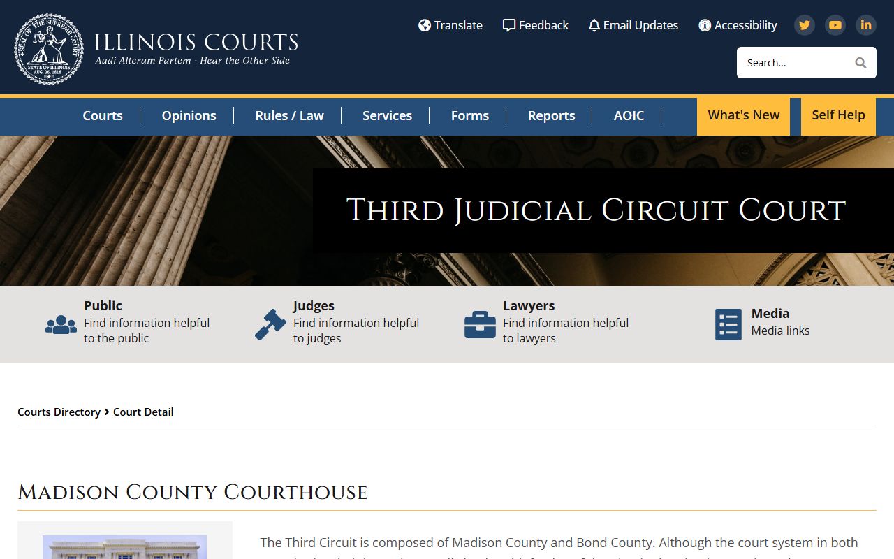 Madison County Courthouse directory